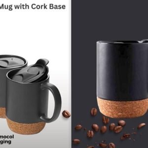 CERAMIC & CORK MUG (410 ML)
