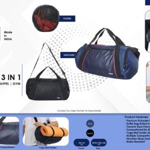 Play-3 IN 1 FOLDABLE GYM DUFFEL