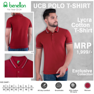 UCB Polo Lycra Cotton T-shirts