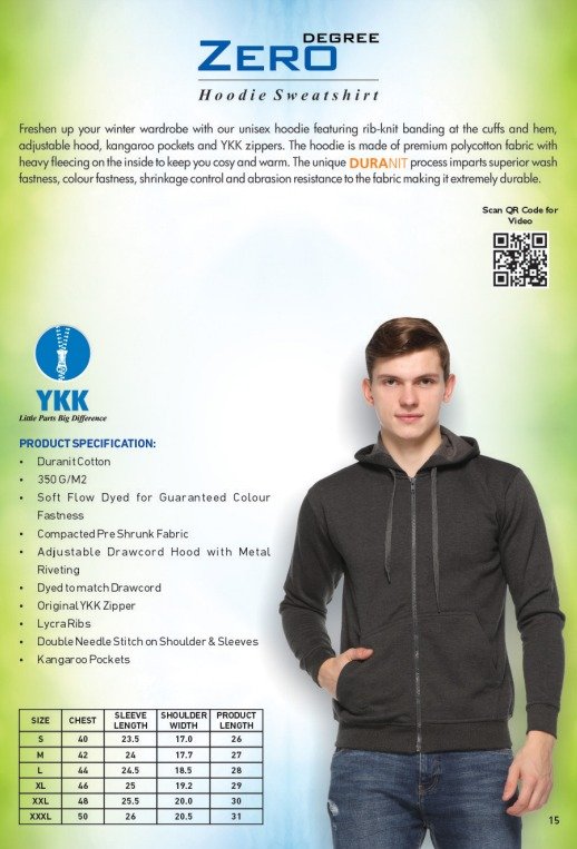 Zero Degree Zippered Sweatshirt