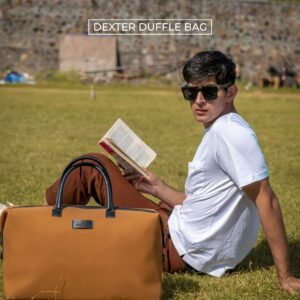 Canvas & Vegan Leather DEXTER DUFFLE BAG