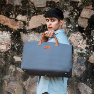 Canvas & Vegan Leather DEXTER DUFFLE BAG