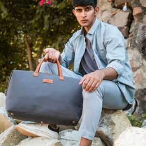 Canvas & Vegan Leather DEXTER DUFFLE BAG