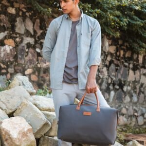 Canvas & Vegan Leather DEXTER DUFFLE BAG