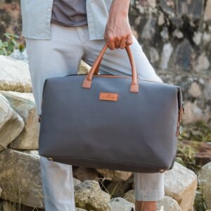 Canvas & Vegan Leather DEXTER DUFFLE BAG
