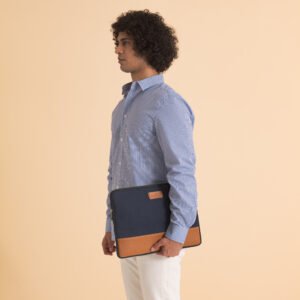 Canvas & Vegan Leather OHIO LAPTOP SLEEV-15 Inch