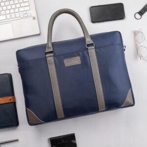 CANVAS & VEGAN LEATHER TEXAS LAPTOP BAG