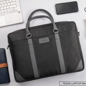 CANVAS & VEGAN LEATHER TEXAS LAPTOP BAG