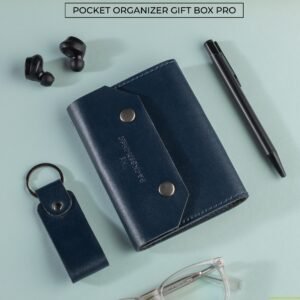 VEGAN LEATHER NOTBOOK SET POCKET ORGANIZER GIFT BOX