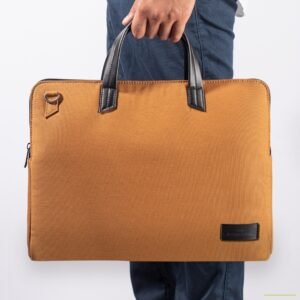 Canvas & Vegan Leather Compact HARRIS LAPTOP BAG -PRO 16''