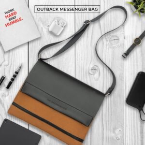 Canvas & Vegan Leather OUTBACK MESSENGER BAG