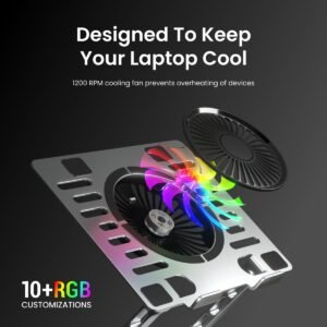My Buddy Spinlight Portable Laptop Stand With Fan