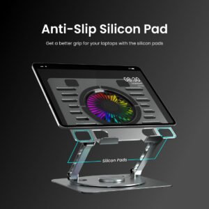 My Buddy Spinlight Portable Laptop Stand With Fan