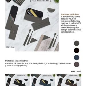 Vegan Leather STATIONARY GIFT BOX