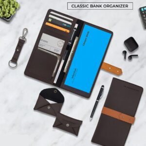 Vegan Leather Bank Organizer Set CLASSIC BANK ORGANIZER GIFT BOX
